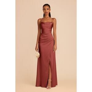BIRDY GREY Lydia Matte Satin Dress - XS - Spice